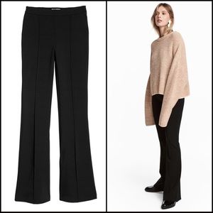 NWT H&M Black High-waist Flare Pants
